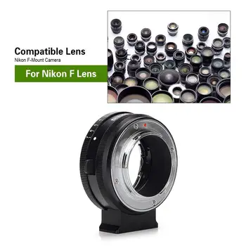 Meike MK-NF-F Adaptér Krúžok pre Nikon F-Mount Objektív Fuji Mirrorless X-mount Kamery X-T1 X-T2 X-Pro1, X-Pro2 X-E1 X-E2 X-E3 XT20