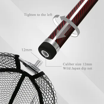SANLIKE 5m/6m Prenosné Teleskopické Predĺženie Uhlíkových Vlákien rybárske podberák Rukoväť Rod Pól Úsek Brail zdvíhateľnej Výstroj nástroj