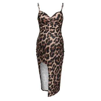 LONSANT Materskej Šaty Ženy bez Rukávov Leopard štrbinou sexy tvaru Šaty Materskej Lete Sundress Casuals Tehotenstva Šaty 2020