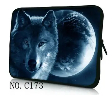 Vlk ženy Laptop Taška pre Notebook puzdro handlebag pre Macbook Air 13.3 14 15.6 17 palcové mužov Kabelky Myši Taška