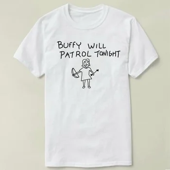Buffy Sa Hliadky Dnes DIY Tričko Krátky Rukáv Bavlna T-shirt Ženy unisex móda grafické kawaii harajuku topy grunge umenie tričko