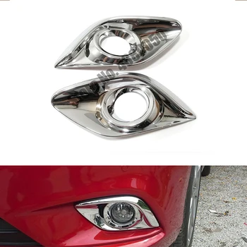 Pre Mazda 6 Atenza 2013 2016 2017 2018 ABS Chrome Predné Hmlové Svetlo Lampy Kryt Výbava Auta Styling Príslušenstvo 2ks