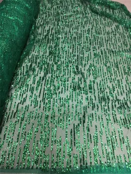 špeciálne H-1807-5 tylu čipky textílie s lepené lesk v zelenej farby afriky tylu čistý čipky textílie