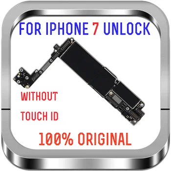 Čisté iCloud Pre iPhone 7 Doska S Dotykovým ID Domov,32G 128G 256G Odomknutý Logic board Gold Black White Doske
