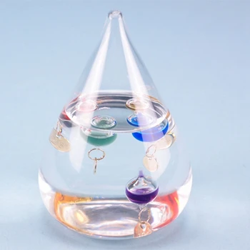 Galileo Teplomer Kvapka Vody Predpoveď Počasia Fľašu Kreatívny Dekorácie Darček k Narodeninám Deti Hračka CNIM Hot