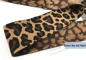 Zahusťovanie mäkké leopard nohavice pás a nohy elastické kapely elastické lano ploché gumička diy ručne vyrábané odevné doplnky
