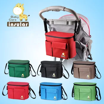 Baby kočík multi-function Múmiový taška matiek a detí package vložkou, izoláciou nepremokavé môže byť späť zavesiť na kočík, taška