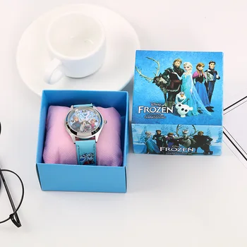 Mrazené 2 silikónové hodinky dieťa quartz zápästie Disney filmy náhodný obrázok farba náhodné 1pcs Módne karikatúra holka hodinky darček hračka