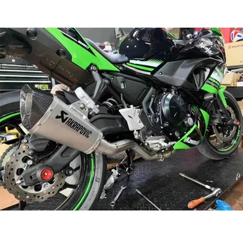 Slip Na Kawasaki Z650 Ninja 650 Motocykel Výfukových Upravený Motocykel Uniknúť Prednej Polovici Prepojenie Potrubia 2016 2017 2018 2019 rok