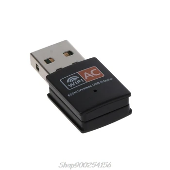 USB Wifi Adaptér 600Mbps Bezdrôtová Sieťová Karta Ethernet Anténa Wifi Prijímač USB, LAN AC Dual Band 2.4 G 5 ghz S CD Ovládač S17