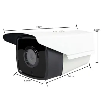 HD 2.0 MP Bezpečnostné CCTV 48V POE IP Kamera H. 264/265 Krytý Vonkajší P2P Onvif Dohľadu Bullet Buid-v-Mic IP Kamera Xmeye app