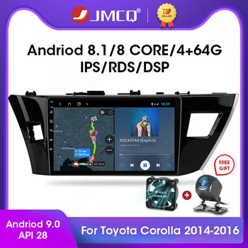 JMCQ Android 9.0 2G+32 G 2DIN DSP Auto Rádio Multimediálny Prehrávač Videa Pre Toyota Corolla Ralink-2016 Navigácie GPS Vedúci Jednotky
