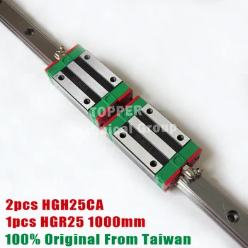 HIWIN HGH25CA list bloku s 1000mm lineárne vodiacej koľajnice HGR25 pre CNC časti HGH25