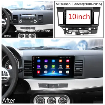 Pre Mitsubishi Lancer Krídlo Boh 10 CY 2008 -Auto Rádio Multimediálny Prehrávač Videa Navigáciu MP5 Android 9.1 Auto Príslušenstvo