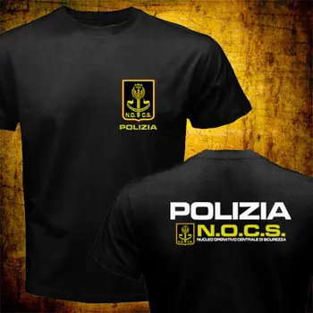 2020 Módy Nové Nocs Talianska Polícia Taktické Jednotky Swat Protiteroristickej Špeciálne Sily T-Shirt Dvojité Bočné Tees