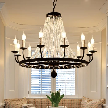 2019 Crystal Stropný Luster Obývacia izba, Spálňa svadobné strop chodby luster Okrúhly Tvar lesk dizajn Stropné lampy