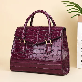 WxfbBaby luxusné tašky pre ženy 2019 niť Strane tašky Fialové dámske kabelky značky dámske kožené kabelky jediný ramenný tote