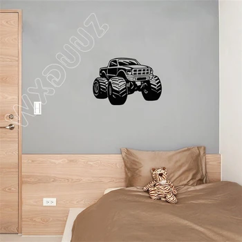 Nálepky Domáce Dekorácie Príslušenstvo Wxduuz Monster Truck Auto Vozidla Umenie Odtlačkový Nálepky Na Stenu Domova Vinyl Baby Škôlky B43