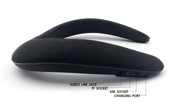 Krk-Zabudované Bluetooth Reproduktor Nové Ultra-Long Play Šatka V Tvare U S Uväzovaním Za Prenosné Bezdrôtové Stereo Hra