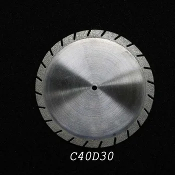 Zubné Laboratórium diamond obojstranný rezací disk na Zubné Rezanie Omietky Disk Kolesa Zubné Laboratórium Nástroj 30-40 mm*0,30 mm