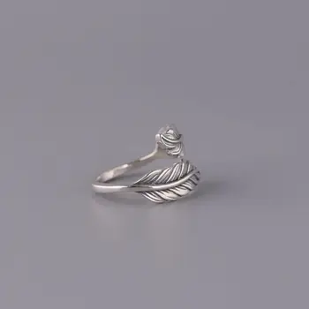 BALMORA 925 Sterling Silver Pierko Vintage Otvoriť Prstene pre Ženy Milenca Darček Módny Štýl Dávnych Šperky Anillos SY22629
