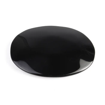 KiWarm Najnovšie Veľká Čierna Obsidián Scrying Zrkadlo Crystal Drahokam Liečivý Kameň Feng Shui Remesiel Domov Stôl Dekor 5,5 cm*7.3 cm