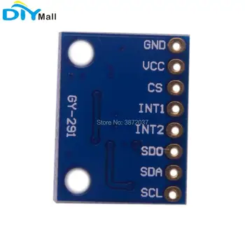5 ks/veľa GY-291 ADXL345 3 osiach Akcelerometer, Senzor Zrýchlenia Gravitačného Tilt Modul IIC SPI Breakout Rada pre Arduino