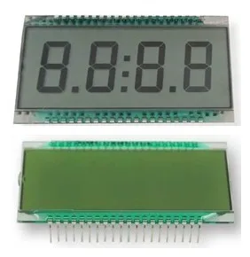40PIN TN Pozitívne 4-Ciferné Segmente LCD Panel PCF8576 Jednotky IC Biele LED Podsvietenie, 5V 3V (Bez PCF8576)