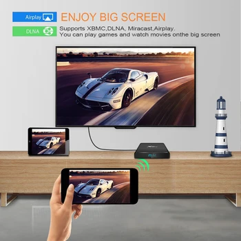 Skutočné X96 Vzduchu TV BOX Android 9.0 Amlogic S905X3 4 GB RAM, 64 GB ROM 5G Dual WIFI BT4.0 OTA Upgrade H. 265 8K 24 snímok za sekundu Set-Top-Box