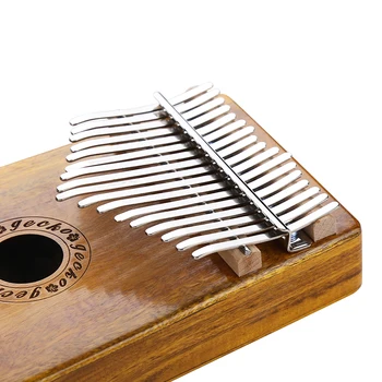 GECKO Kalimba K17KEQ Palec Klavír Prst Bicie Agátu 17 Tlačidlá Mini Klávesnica Marimba Telo Profesionálne Hudobné Nástroje