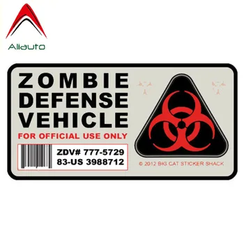 Aliauto Auto Nálepky Zábavné Zombie Defense Vozidla Pvc Odtlačkový Diely na Volkswagen Mitsubishi Mini Cooper Lada Vesta VW,13 cm*7 cm