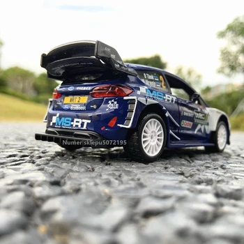 Bburago 1:32 2017 M-Šport Ford Fiesta NO2 WRC rally auto model Simulácie Zliatiny Model Auta, Zhromažďovať dary, hračky