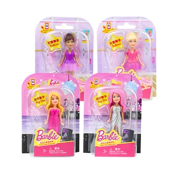 Pôvodné Barbie Mini Baby Doll Dievča Bábika Princezná Šaty Darček detské Hračky Balerína DVW34