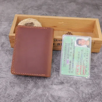 Originálne Kožené Držiteľa Karty Mužov Vintage vodičský Preukaz Držiteľovi Minimalistický Peňaženka na Karty Auto Dokument Organizátor