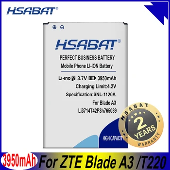 HSABAT 3950mAh Li3714T42P3h765039 Batérie pre ZTE Blade A3 Batérie T220 AF3 T221 A5 AF5