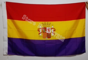 Španielsky 1931-1939 Španielsko Ensign Vlajka hot predaj tovaru 3X5FT 150X90CM Banner mosadze, kov diery