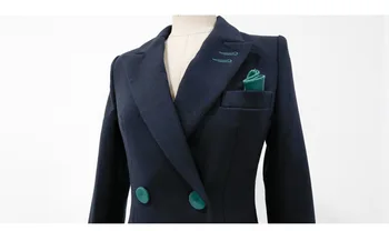 Vysoko kvalitné dámske odevy profesionálne elegantné nohavice vyhovovali dvoch-dielny 2019 nové jesenné a zimné slim dámske sako bunda