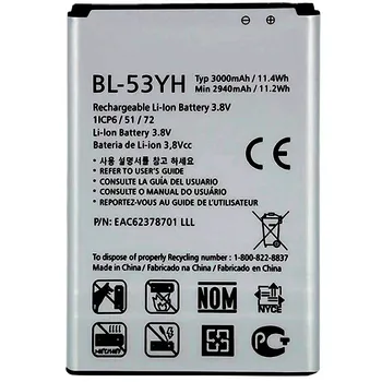 BL-53YH Batéria Pre LG Optimus G3 D830 D850 D851 D855 LS990 VS985 F400 F400K F460 F470 D852 D857 D858 D859 BL 53YH batérie