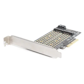 Adaptér M+B Kľúč NGFF SSD PCI-E M. 2 NVME do PCIE 3.0 X4 SATA pre Rozširujúca Karta pre Domácnosť Počítačové Príslušenstvo