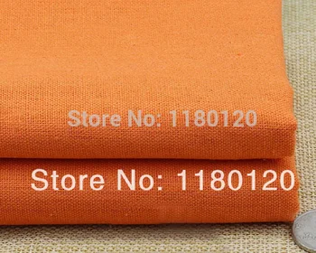 50*140 cm orange bielizeň bavlna šaty textílie zakka orange obyčajný farbené ľanové odevy, textílie, textilné