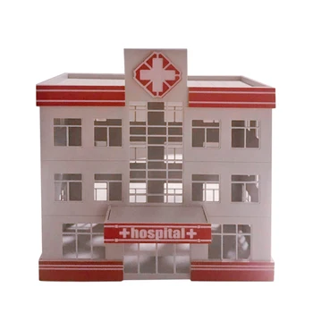 1:87 HO Meradle Piesku Stôl Dekorácie DIY Montáž Model Budovy Nemocnice