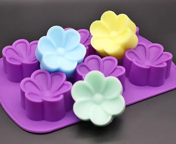 NOVÝ Kvet Tvar Silikónové Mydlo flower tortu pečenie nástroj muffin cupcake jello puding ice plesne pečivo, sušienky pečenie