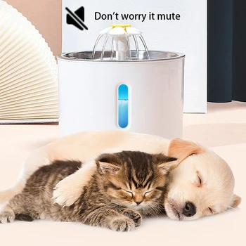 LED miska pre Mačky fontána pre mačky Psa Studne Pet Pitnej Misy Psa USB Automatické Pokojnej Napájačiek Automatický Podávač Piť Filter