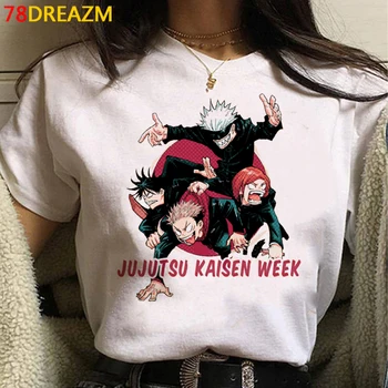 Anime Jujutsu Kaisen Gojo Satoru Yuji Itadori t-shirt tričko muž ulzzang japonský harajuku kawaii plus veľkosť t-shirt kawaii
