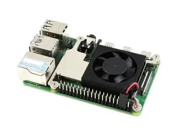 Nízkoprofilový CPU Chladiaci Ventilátor pre Raspberry Pi 4B, 3B+, 3B, s Hliníkovej Zliatiny Držiak, Nízka Hlučnosť, Lepšie Chladenie