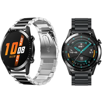 Z nehrdzavejúcej Ocele Popruhy Pre Huawei Sledovať GT 2E/GT 2 46 mm/ GT Active Smart hodinkám Vymeniteľné Zápästie Náramky Pre ČESŤ Magic