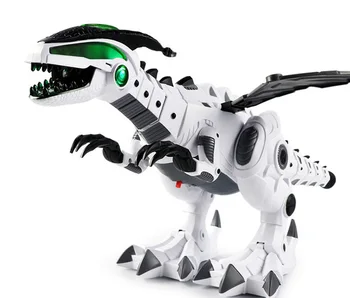 Veľké Sprej Mechanické Dinosaurov S Krídlo Cartoon Deti Hračky Elektronické Chôdza Animal Model Dinosaurio juguete Robot Pterosaurs