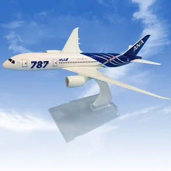 16 CM zliatiny Japan AIR ANA Airlines a Boeing 787 B787 leteckej spoločnosti modelu lietadla model lietadla pre deti, detí, dospelých dary