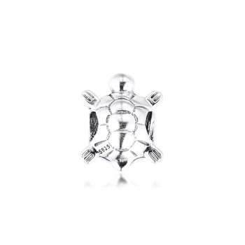 Hodí Pandora Náramok 925 Pôvodné Mincový Striebro Korytnačka Charms Korálky pre Ženy Šperky DIY, Takže kralen berloques Veľkoobchod