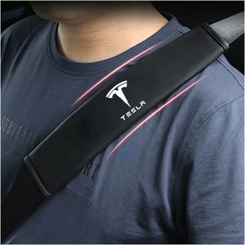 Dvaja z vás. Auto pásov podložky pre Tesla model s 3 S X, ramenný pás pad, vankúš, autosedačky Chránič pásu, pásov kryt